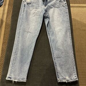 American Eagle Outfitters Light Wash Denim mom Jeans size 12 short